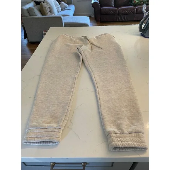 Northern Garms Women's Beige Sweatpants Joggers Elastic Waist Drawstring Size XL - Picture 1 of 3